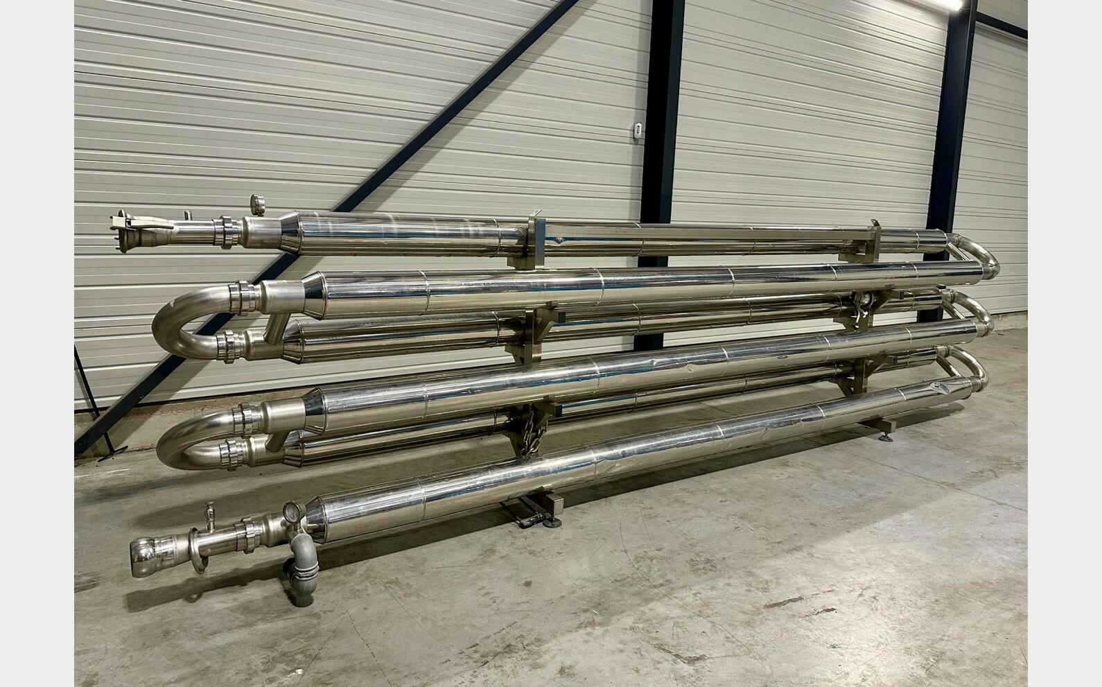 Echangeur tubulaire inox 11.4 m2 de surface d'&eacute;change