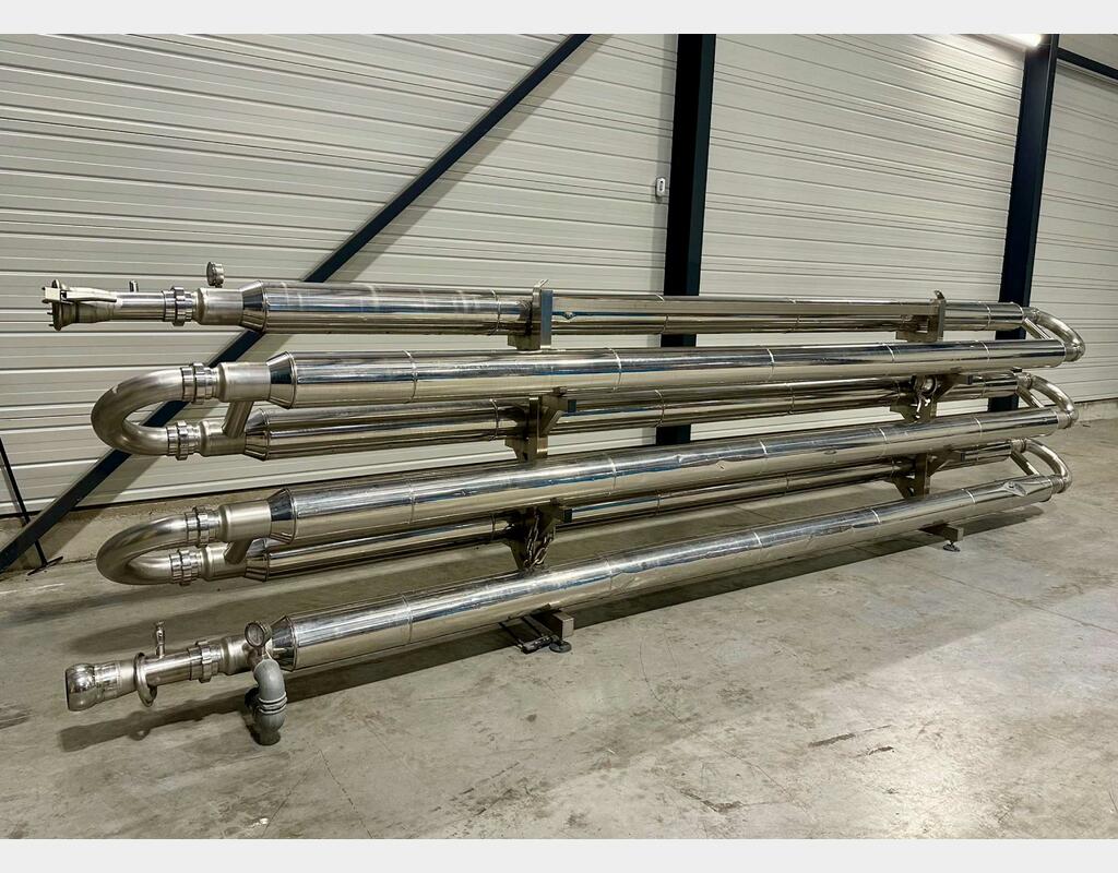 Echangeur tubulaire inox 11.4 m2 de surface d'&eacute;change