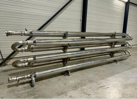Echangeur tubulaire inox 11.4 m2 de surface d'&eacute;change