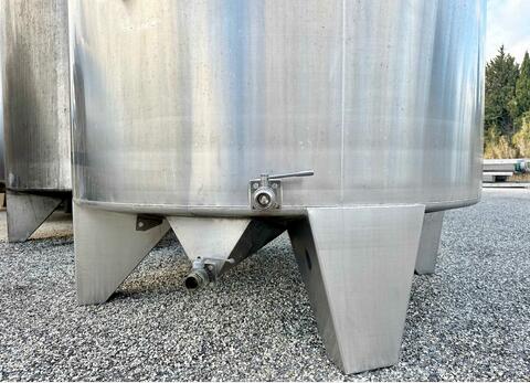 304 stainless steel storage tank - Conical bottom on feet