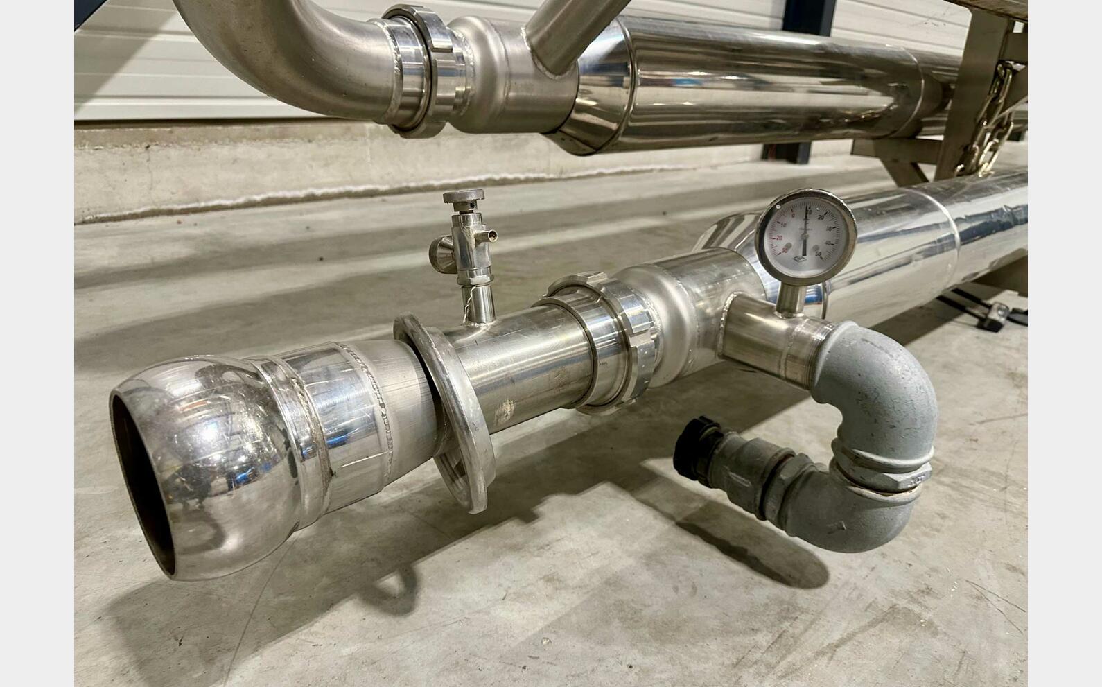 Stainless steel tube exchanger 11.4 m2 exchange surface