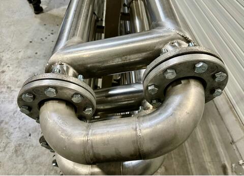 Echangeur - Tube in tube inox 16.8 m2 de surface d'&eacute;change INDAGRO