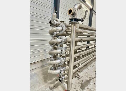 Stainless steel tube exchanger 16.8 m2 heat exchange surface INDAGRO
