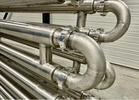 Echangeur - Tube in tube inox 19.6 m2 de surface d'&eacute;change VELO