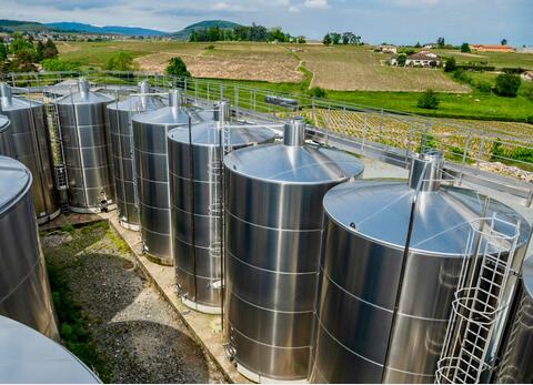  316 stainless steel tank - flat bottom 1,400 HL (140,000 litres) CSC