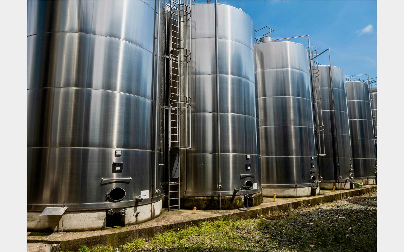  316 stainless steel tank - flat bottom 1,400 HL (140,000 litres) CSC