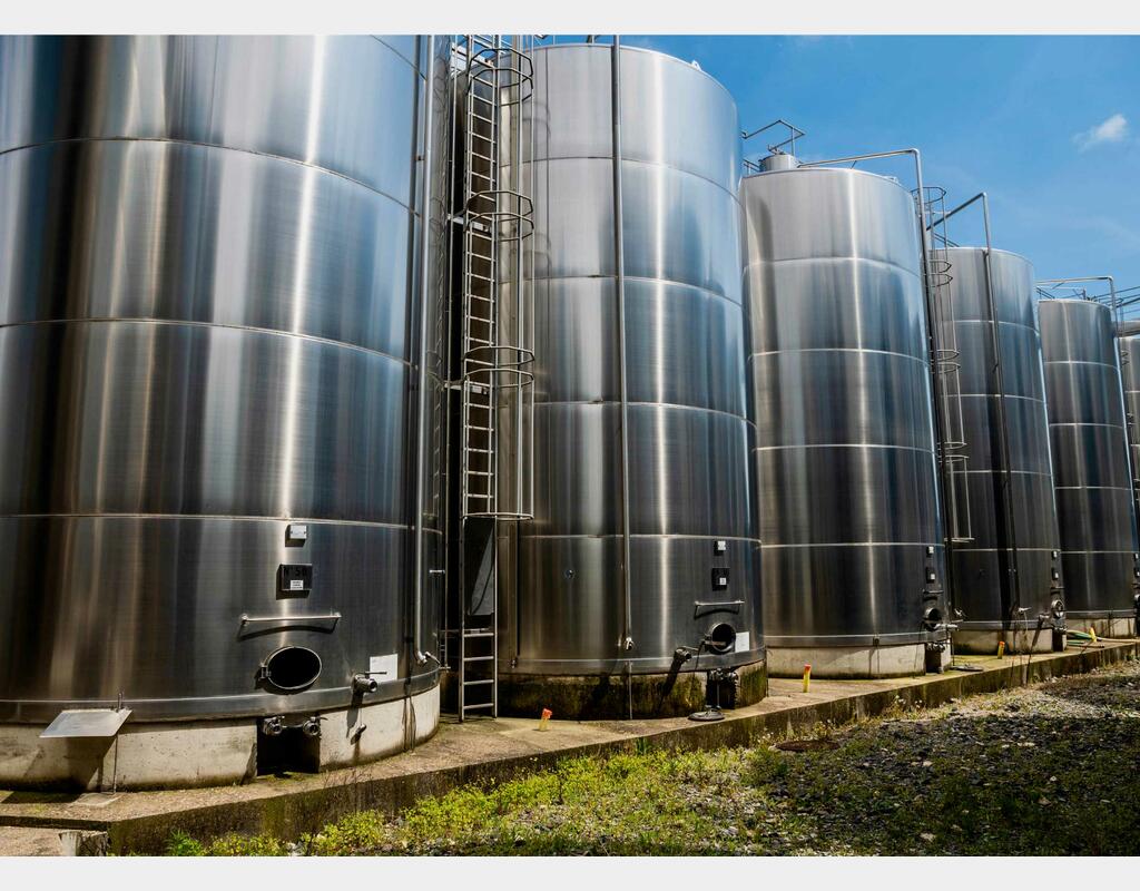  316 stainless steel tank - flat bottom 1,400 HL (140,000 litres) CSC