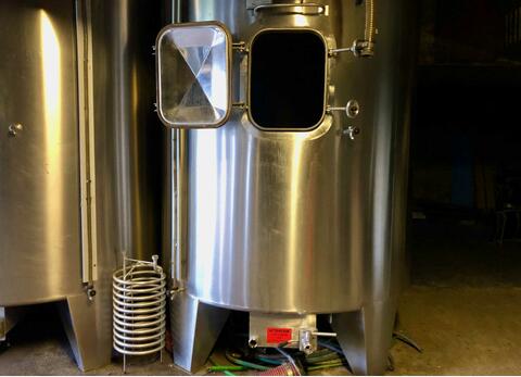 Cuve inox 304 fond conique sur pieds 70 HL (7.000 litres) RURALINOX