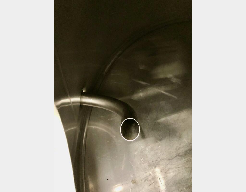 304L Stainless steel tank - Flat bottom - On feet