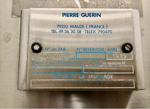 Cuve inox 304L - Fond plat 189 HL (18 900 litres) PIERRE GUERIN