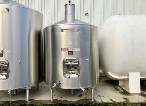 304L Stainless steel tank - Flat bottom - On feet