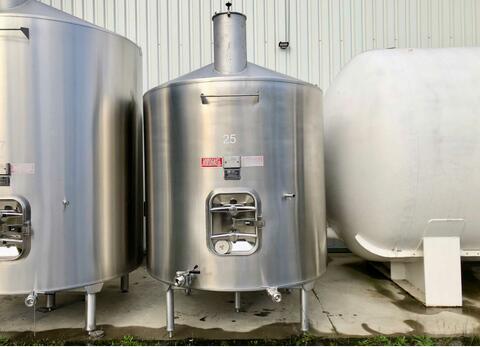 Cuve inox 304 thermor&eacute;gul&eacute;e sur pieds 60 HL (6 000 litres) PIERRE GUERIN