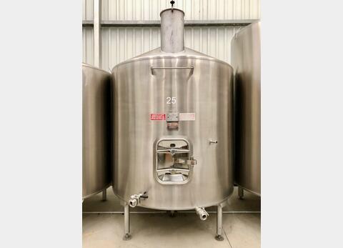 304L Stainless steel tank - Flat bottom - On feet