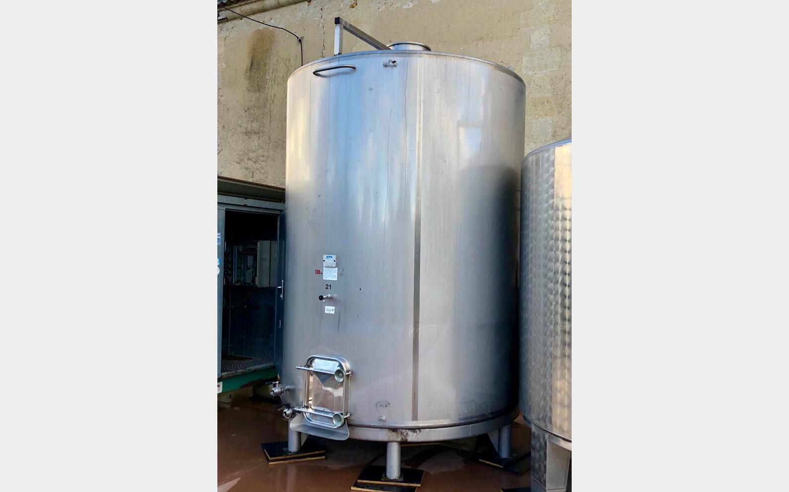 304L stainless steel tank 141 HL (14,100 litres) ETA