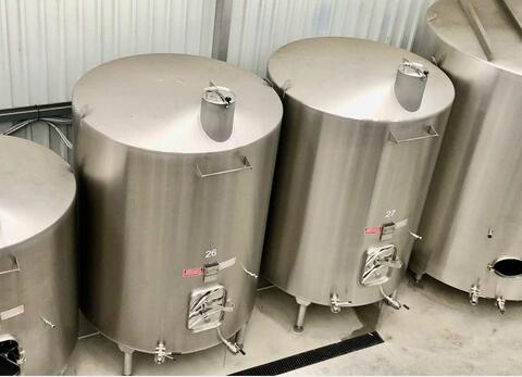 Cuve inox 304L thermor&eacute;gul&eacute;e sur pieds 90 HL (9 000 litres) PIERRE GUERIN
