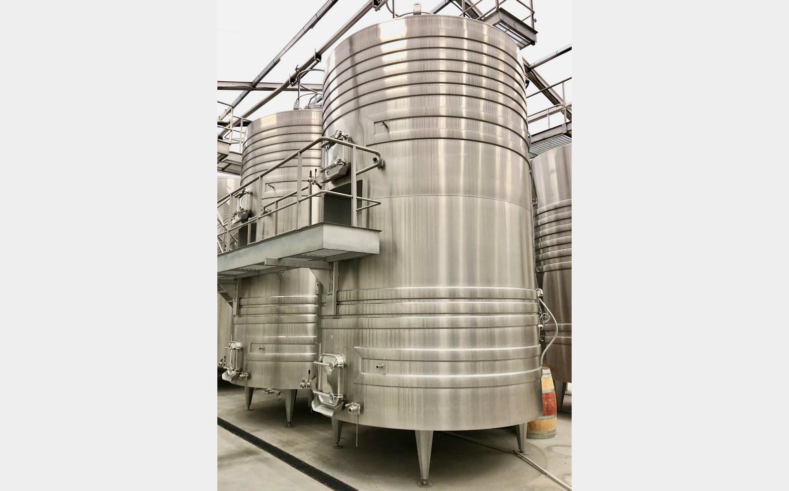 Cuve inox 304L compart thermo 91 + 134 = 225 HL (22 500 litres) PIERRE GUERIN