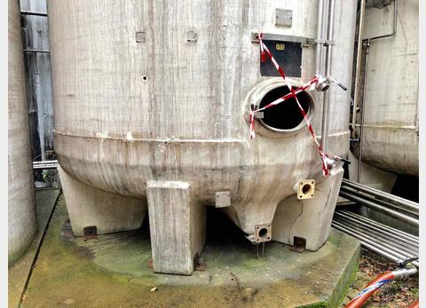 Vertical cylindrical fiber tank -  on feet