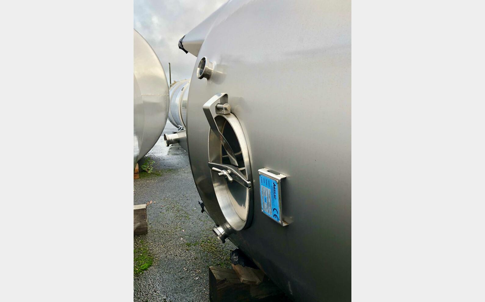 Cuve inox 316L - Fond conique 101 HL (10100 litres) ARSILAC