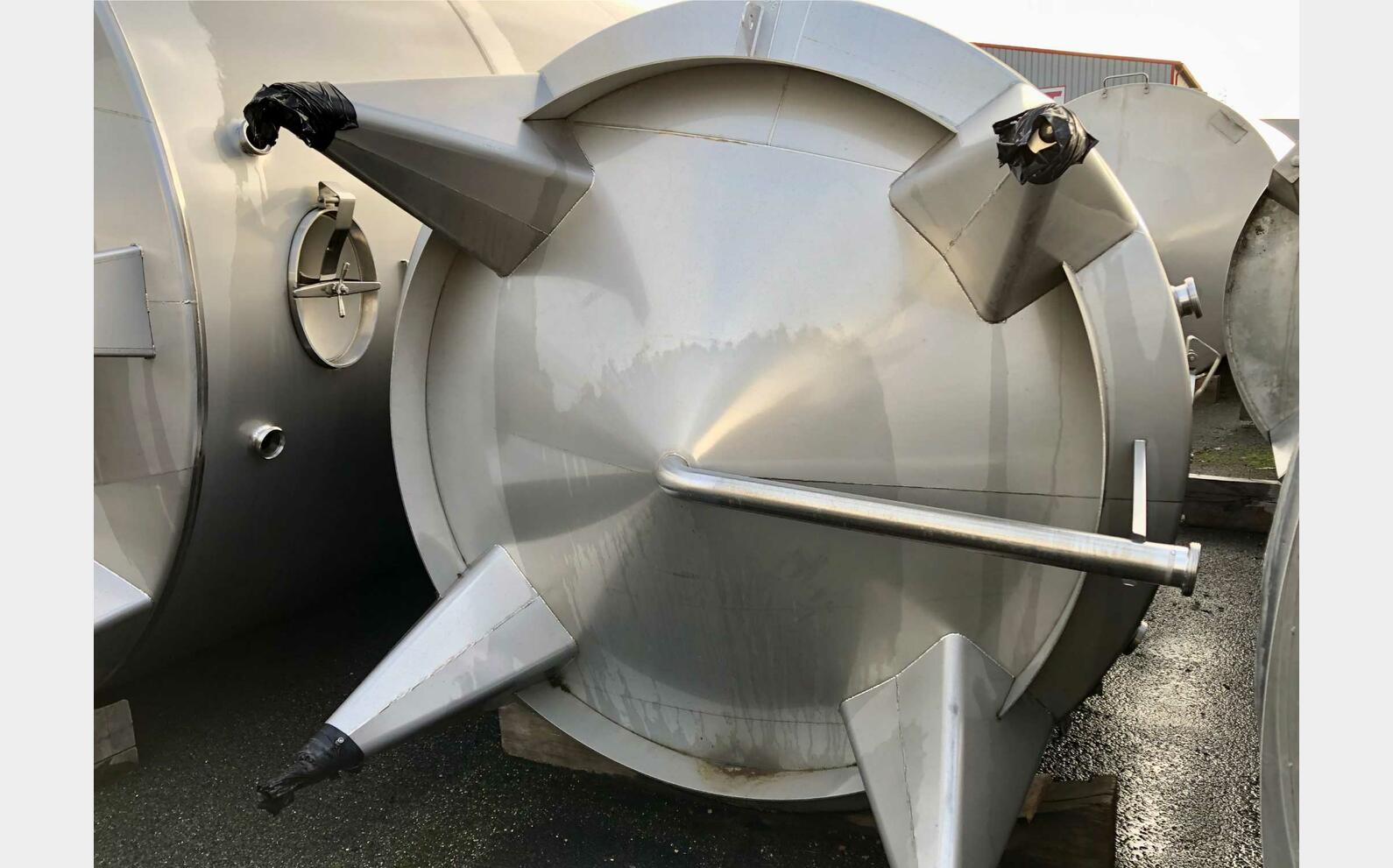 Cuve inox 316L - Fond conique 101 HL (10100 litres) ARSILAC