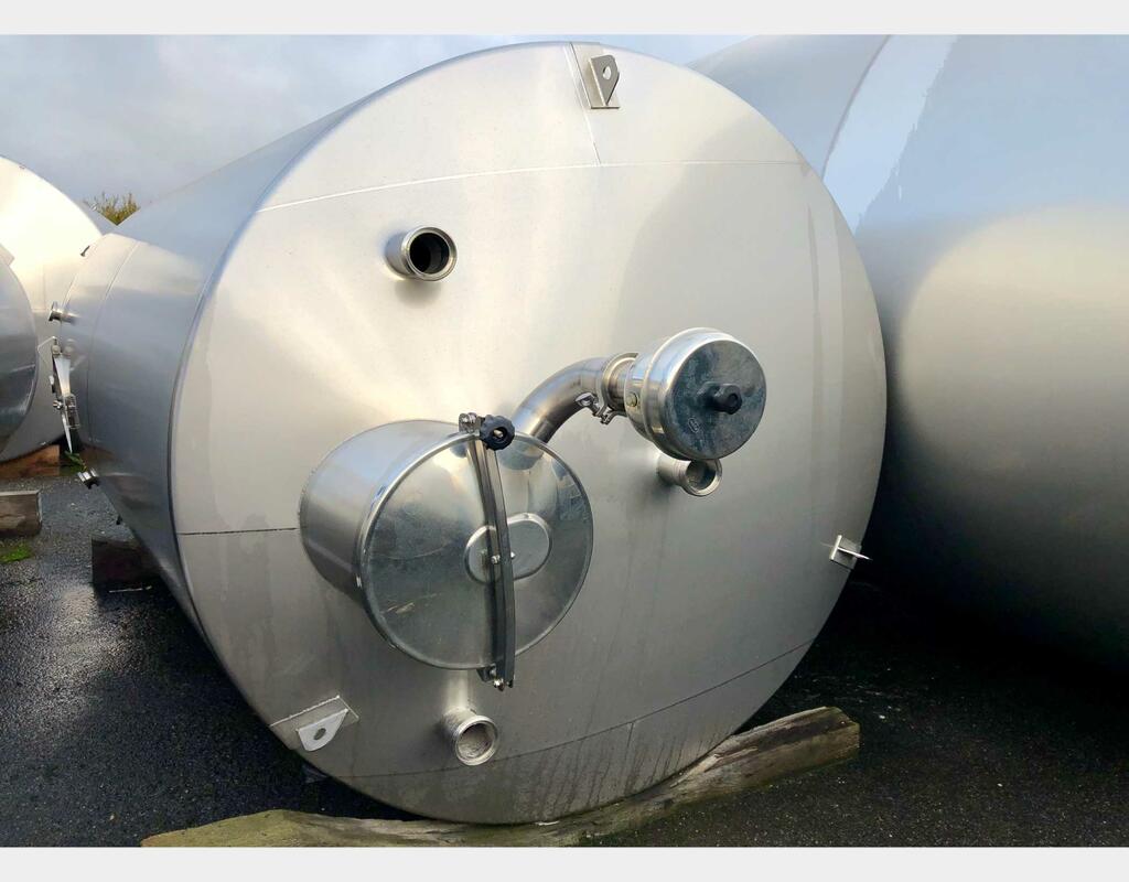 316L SS tank - Conical bottom 101 HL (10 100 liters) ARSILAC