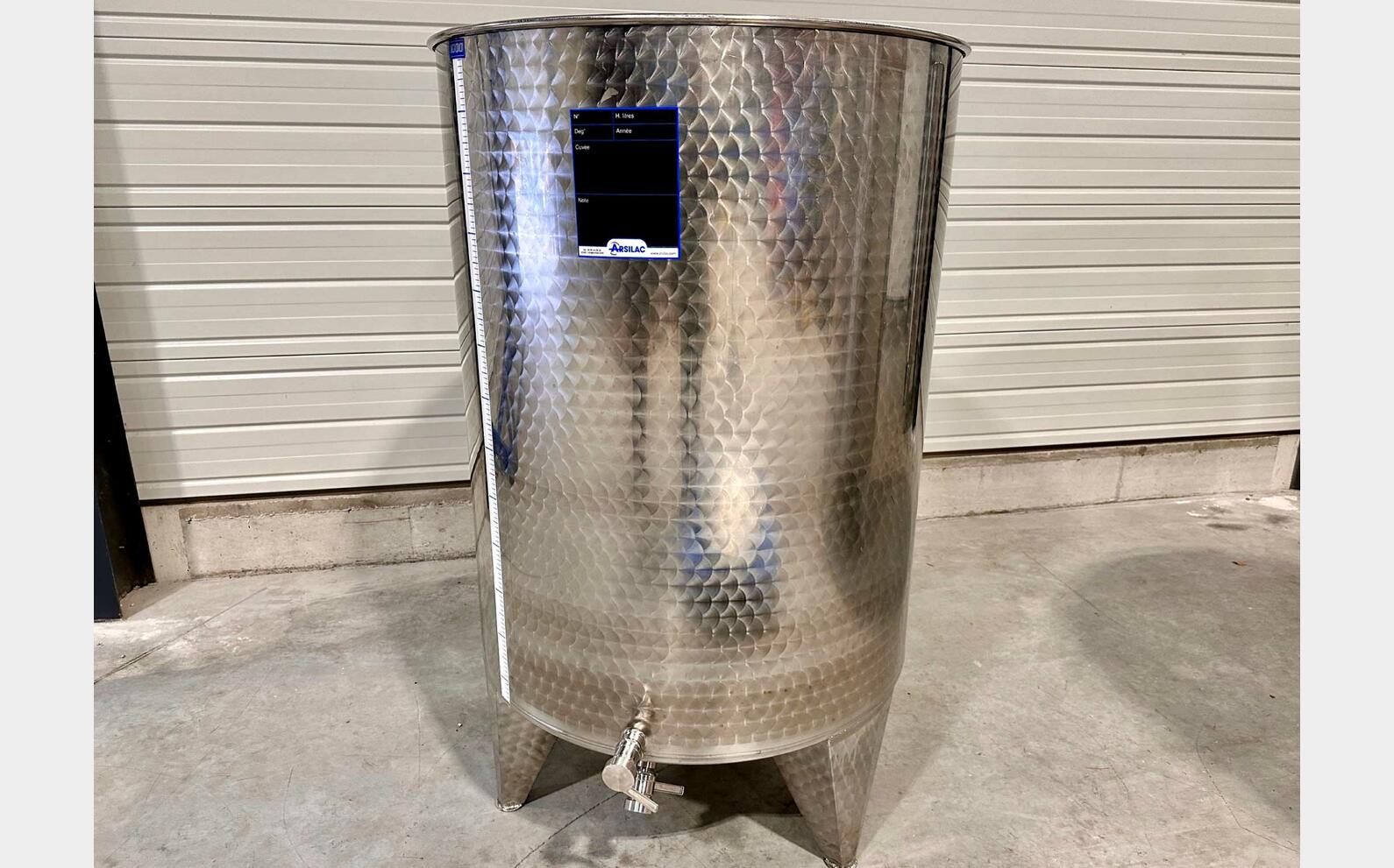 Cuve inox 304 - Chapeau flottant 9.5 HL (958 litres) ARSILAC
