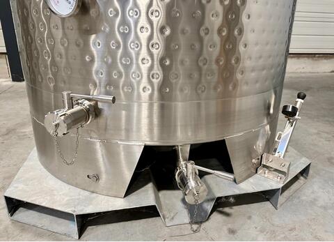 Cuve inox 304 chass&icirc;s pr&eacute;hensible 10.28 HL (1028 Litres) ARSILAC
