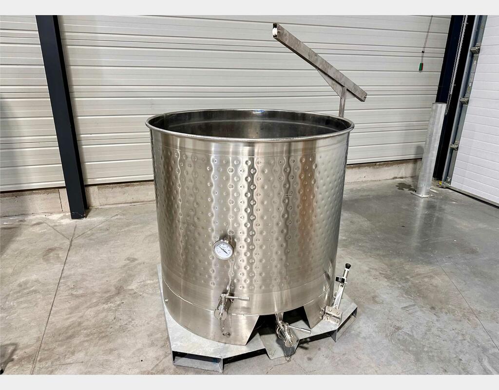 Cuve inox 304 thermor&eacute;gul&eacute;e chass&icirc;s pr&eacute;hensible 10.28 HL (1028 Litres) ARSILAC