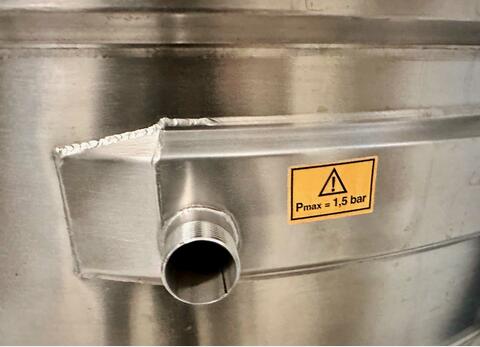 Cuve inox 304 thermor&eacute;gul&eacute;e sur pieds 52 HL (5 205 Litres) ARSILAC