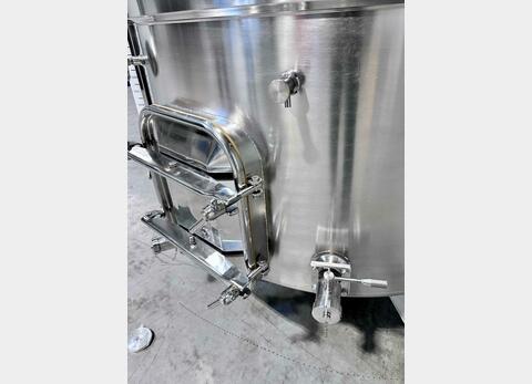 Cuve inox 304 thermor&eacute;gul&eacute;e fond inclin&eacute; sur pieds 52 HL (5 205 Litres) ARSILAC