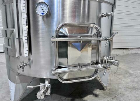 Cuve inox 304 thermor&eacute;gul&eacute;e fond inclin&eacute; sur pieds 52 HL (5 205 Litres) ARSILAC