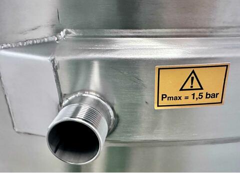 304 ss tank - Coil circuit 39 HL (3 902 litres) ARSILAC