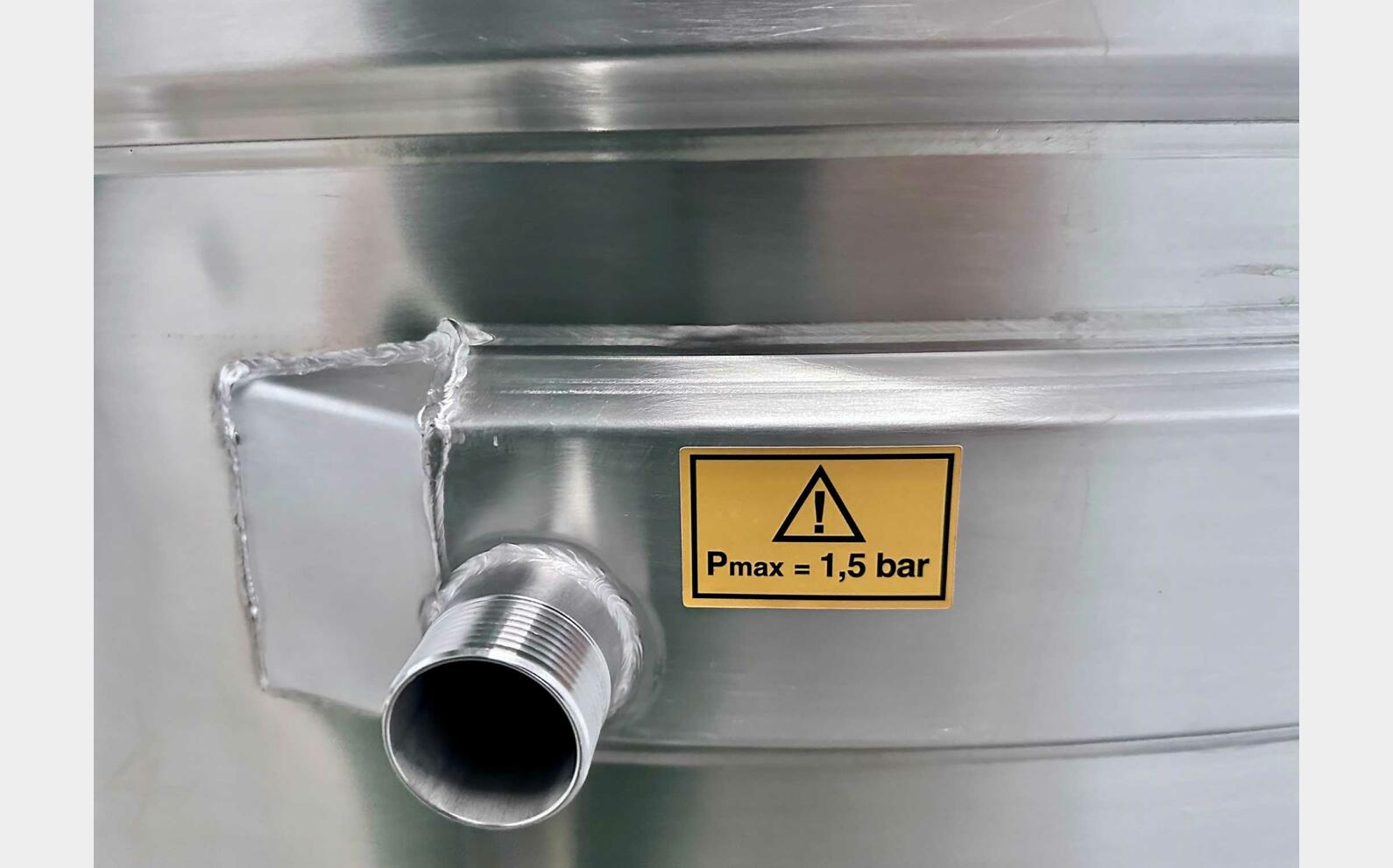 304 ss tank - Coil circuit 61.6 HL (6 164 litres) ARSILAC