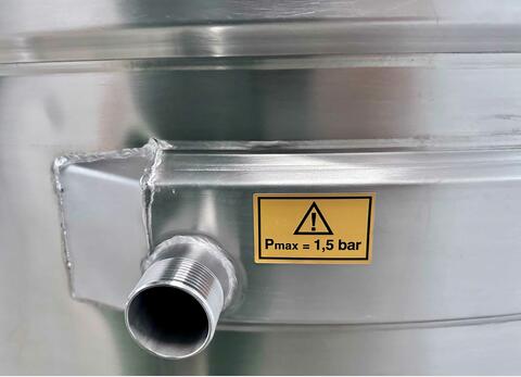 Cuve inox 304 - Circuit serpentin 61.6 HL (6 164 litres) ARSILAC