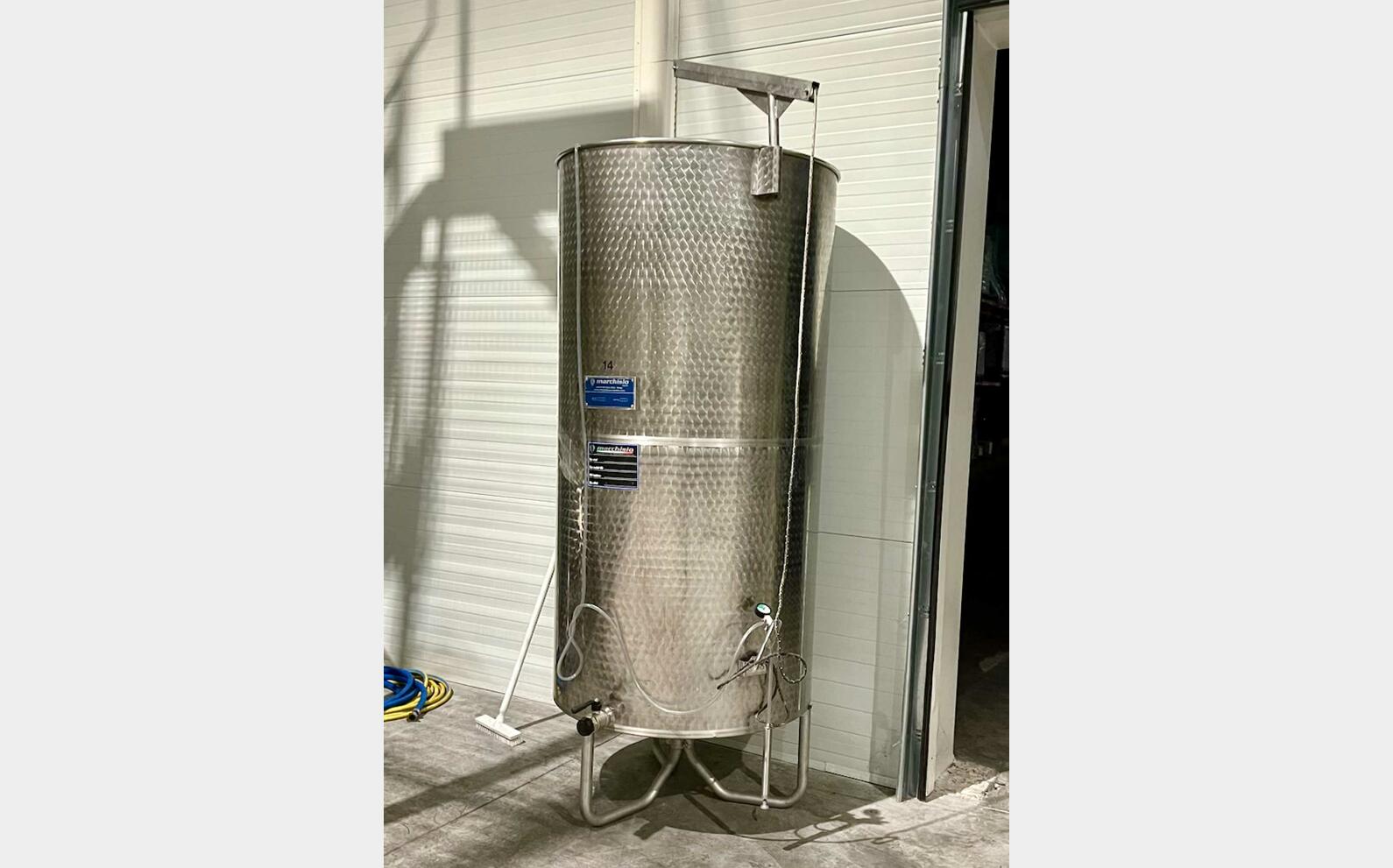 304 Stainless steel tank - Floating top  15 HL (1,500 litres) MARCHISIO