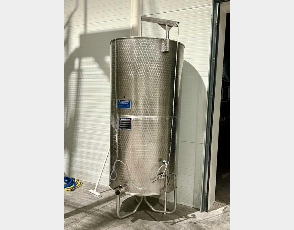 304 Stainless steel tank - Floating top  15 HL (1,500 litres) MARCHISIO