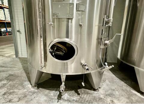 304 stainless steel tank with conical bottom on feet - Floating top