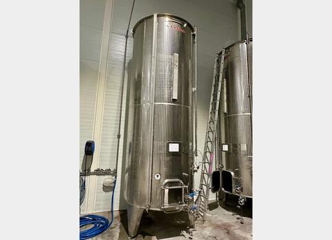 304 stainless steel tank with flat sloping base on feet - Floating top