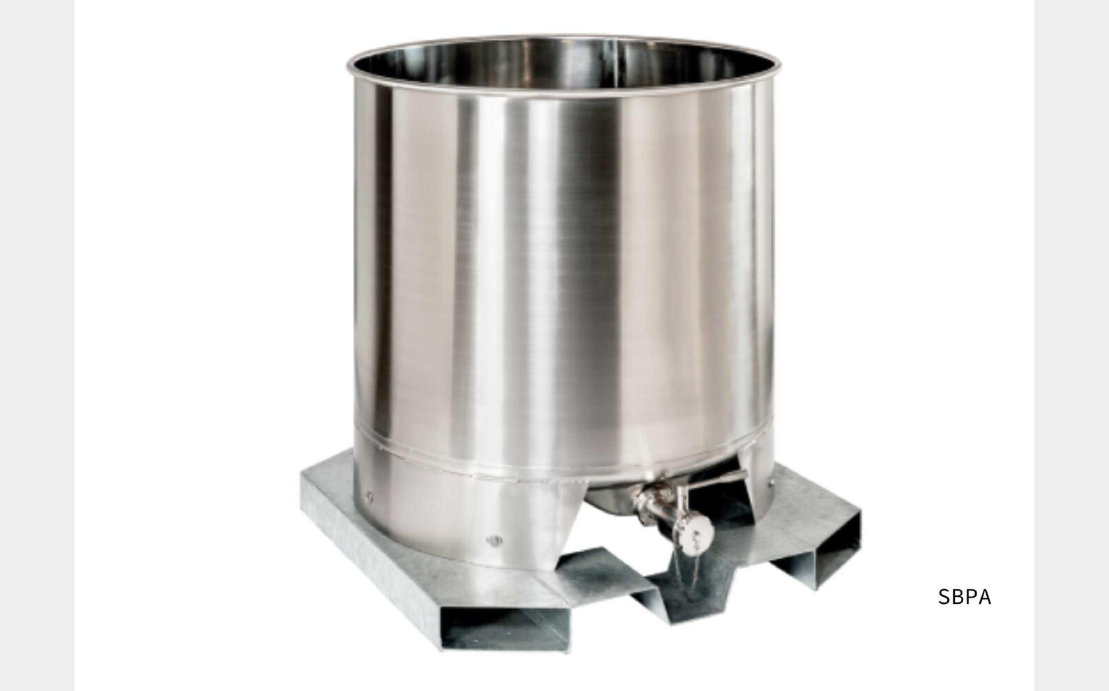 Stainless steel tanks - SBPA From 1.39 HL (139 liters) to 21.35 HL (2135 liters) ARSILAC