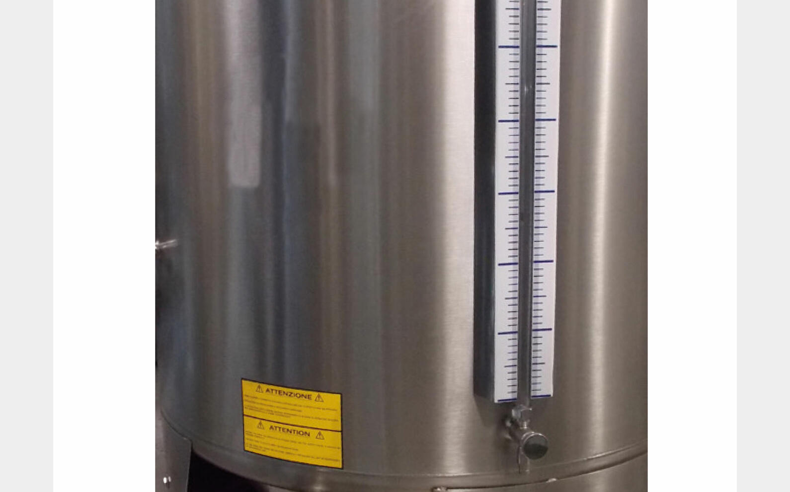 304 or 316 ss tanks - COR From 0.58 HL (58 litres) to 7.22 HL (722 litres) ARSILAC