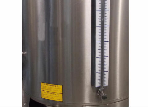Stainless steel tanks - SBPA From 1.39 HL (139 liters) to 21.35 HL (2135 liters) ARSILAC