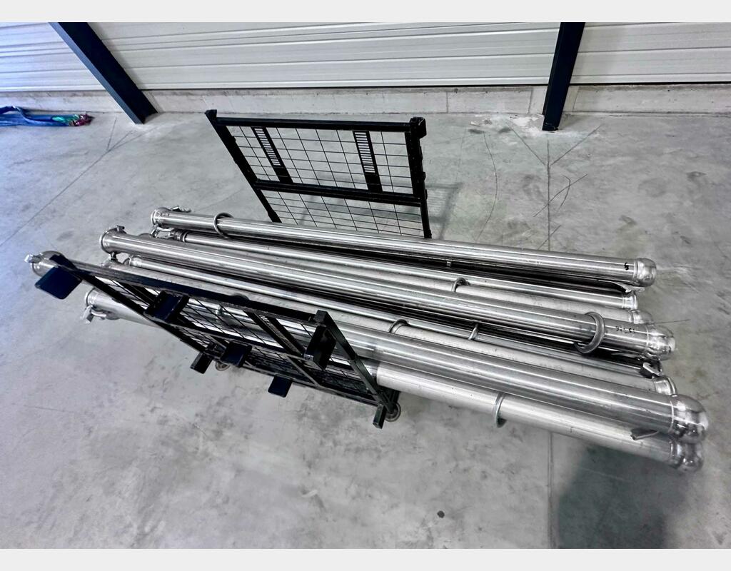 Stainless steel harvest piping - 120 mm diameter