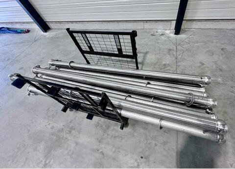 Stainless steel harvest piping - 120 mm diameter