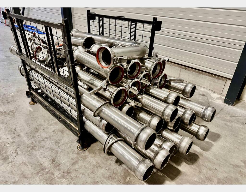Stainless steel harvest piping