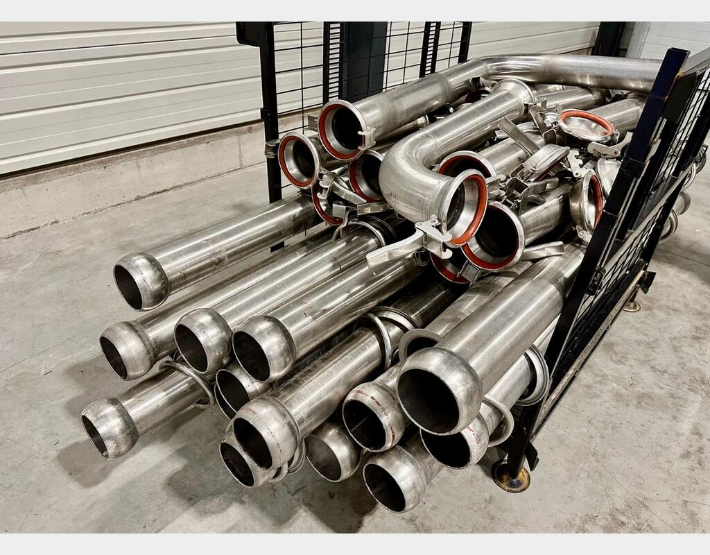 Stainless steel harvest piping - 120 mm diameter