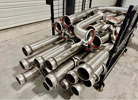 Stainless steel harvest piping - 120 mm diameter