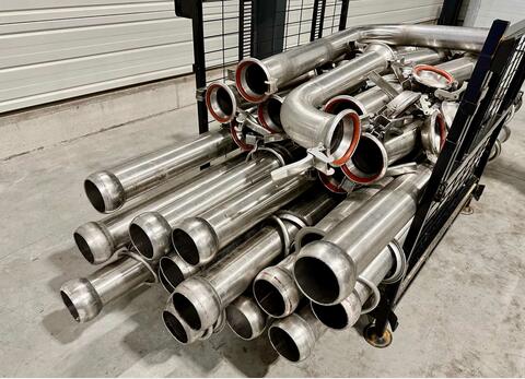 Stainless steel harvest piping