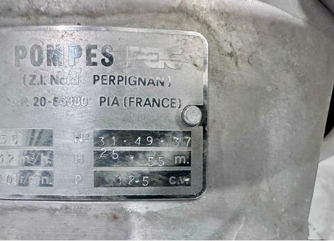 Pompe centrifuge 35m3/h PAC
