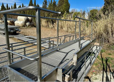 Passerelle inox Largeur : 700 mm