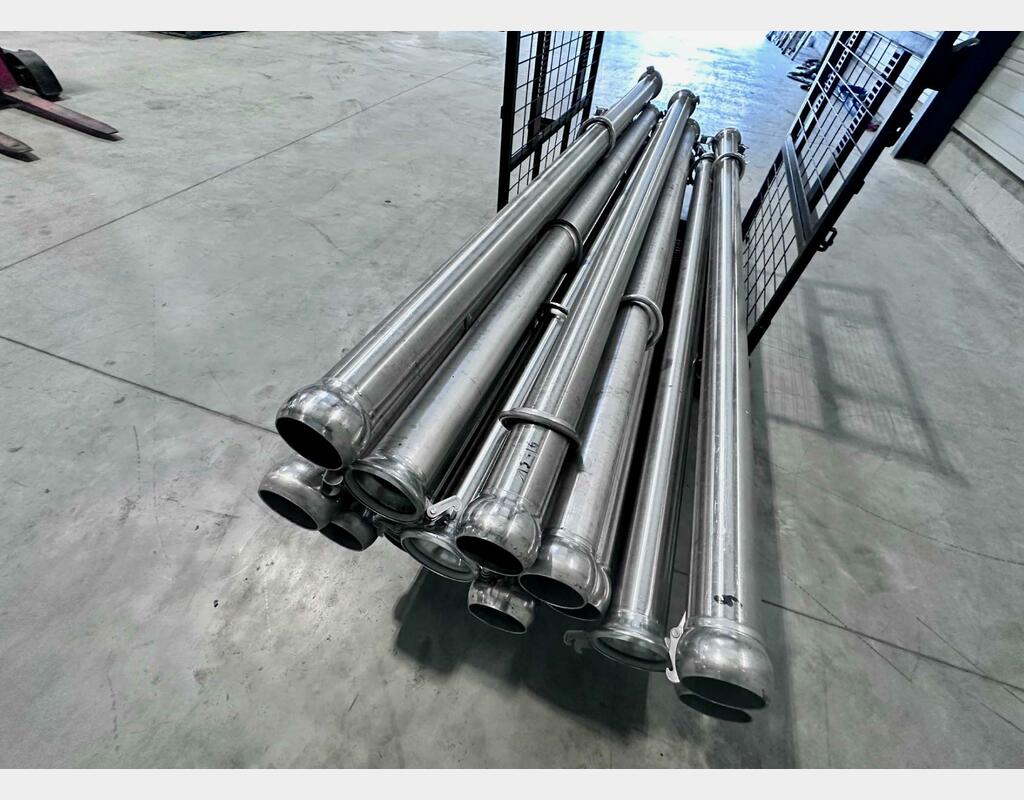 Stainless steel harvest piping - 120 mm diameter