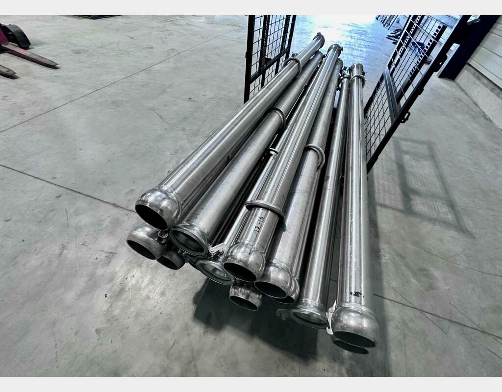 Stainless steel harvest piping